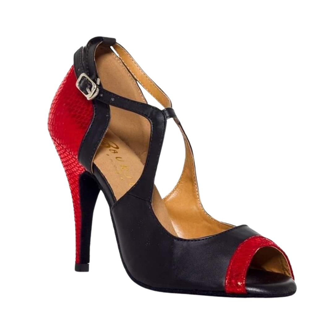 3.35" Caterina | Metallic Two-Tone Closed-Toe