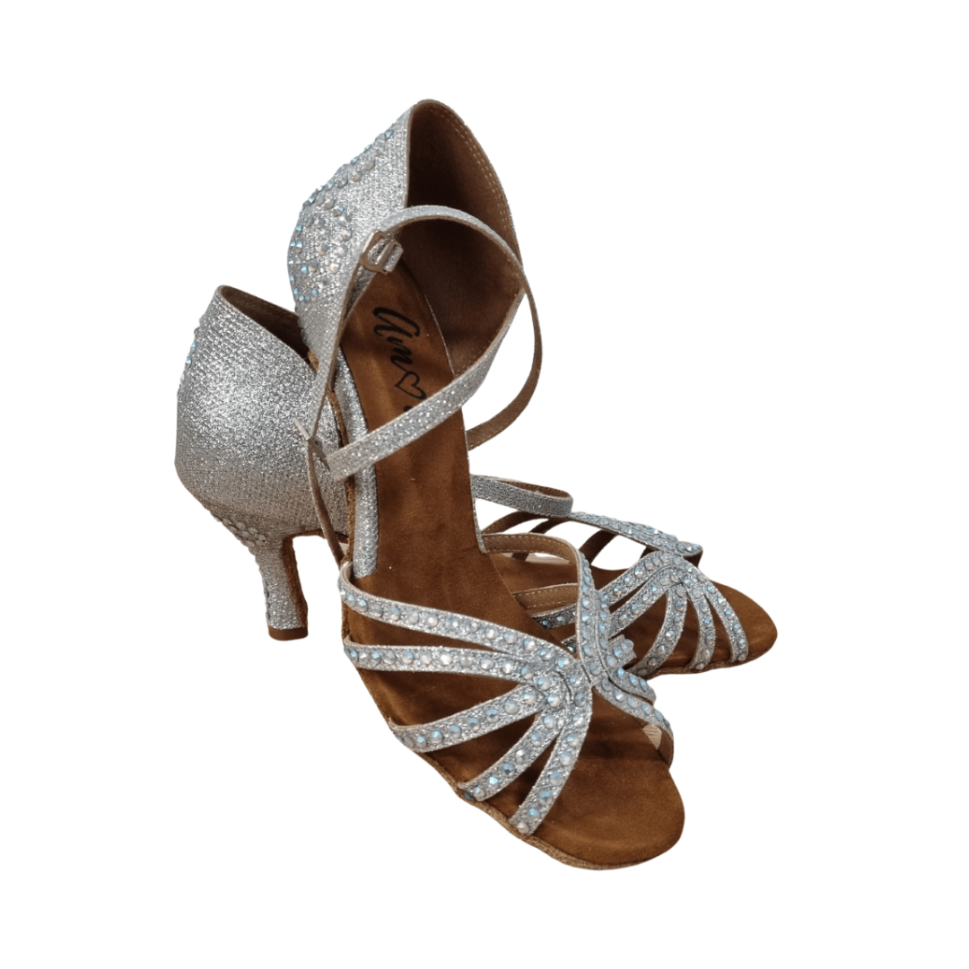 3.5" Sarah | Rhinestone Strap & Heel
