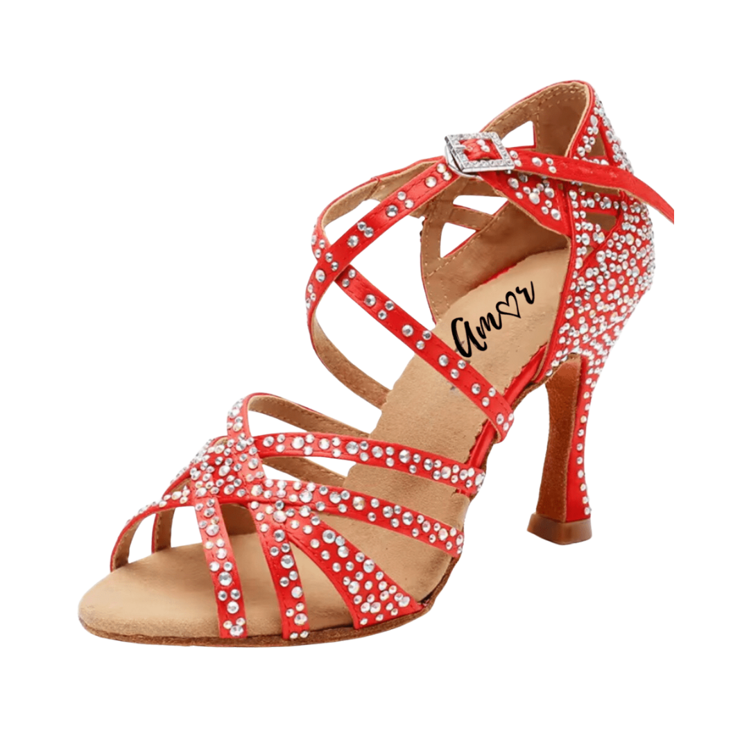 3.5" Victoria | Rhinestone Heel & Body