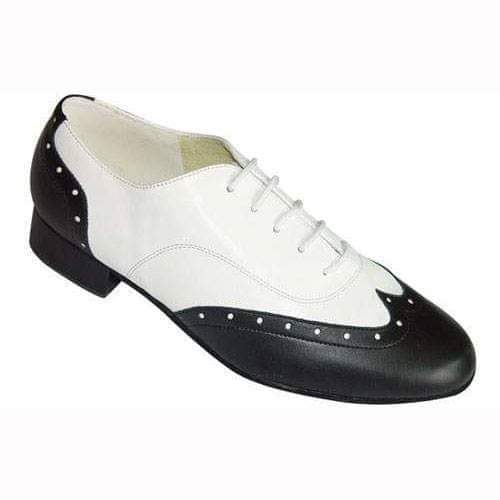 Kym Black and White Male Western Dance Shoes - Dance Amor Au